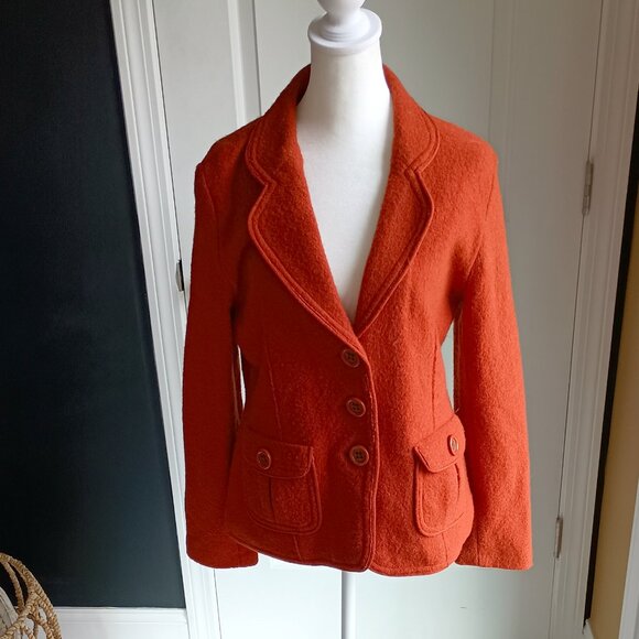 BEAUTIFUL WOOL BLEND BLAZER JACKET SZ M - Picture 5 of 6